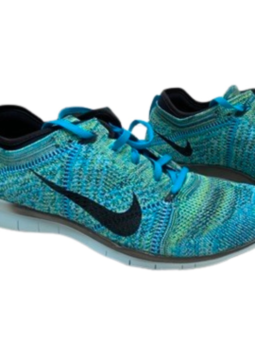 ✨NWOB✨ Nike Free TR Flyknit Blue Lagoon Green Multi-Color Training Shoes